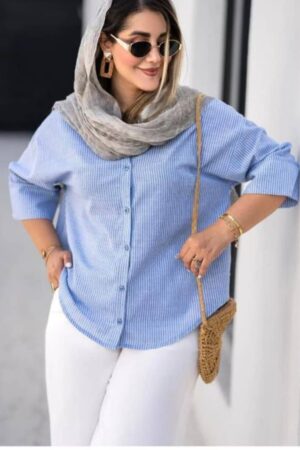 شومیز پینترستی راه‌راه