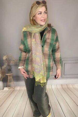 شکت پشمی زنانه سبز